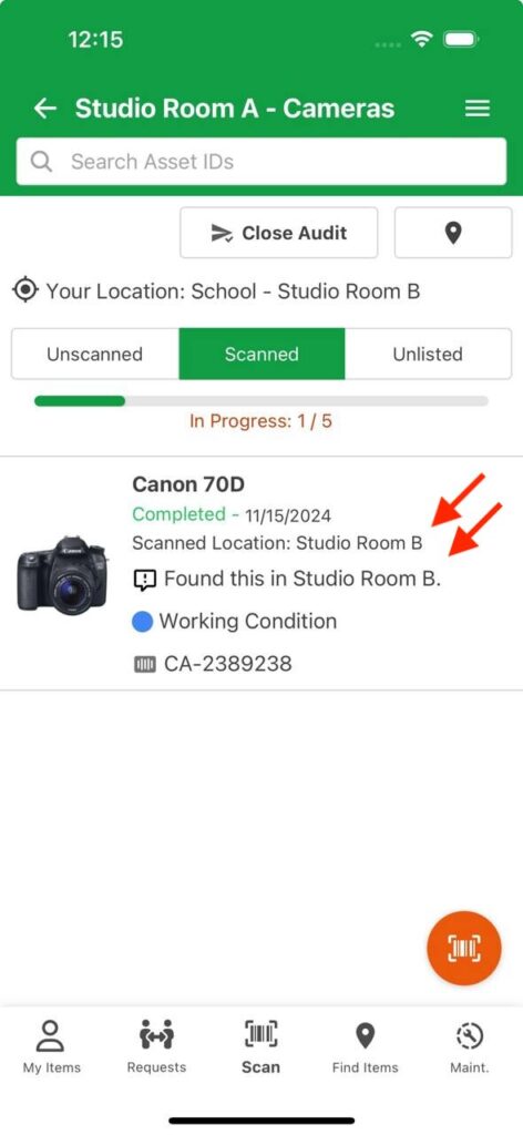 Updated new location