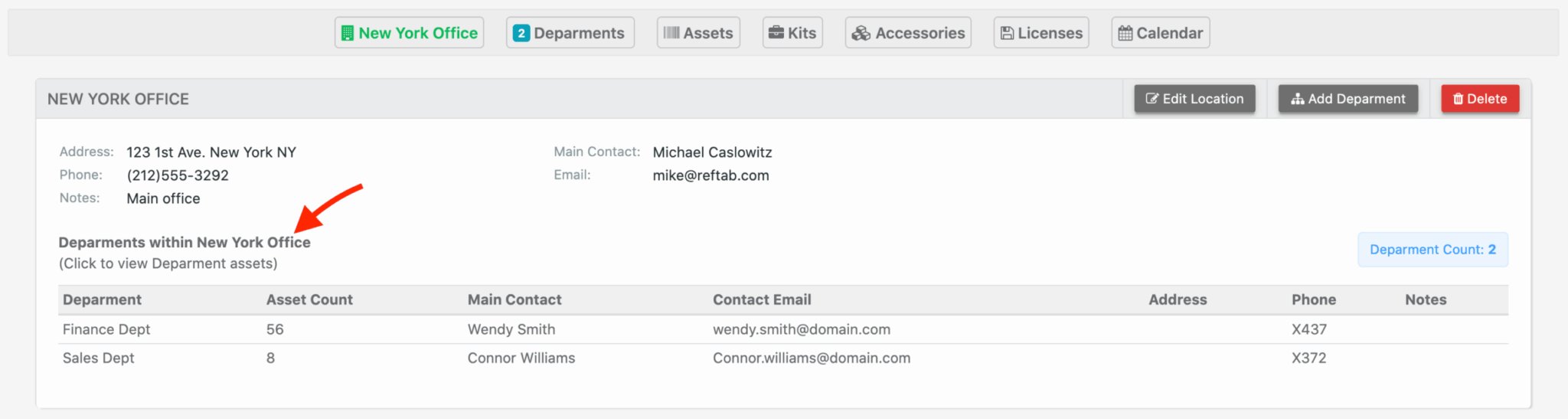 Sub Locations allow you to further organize your assets