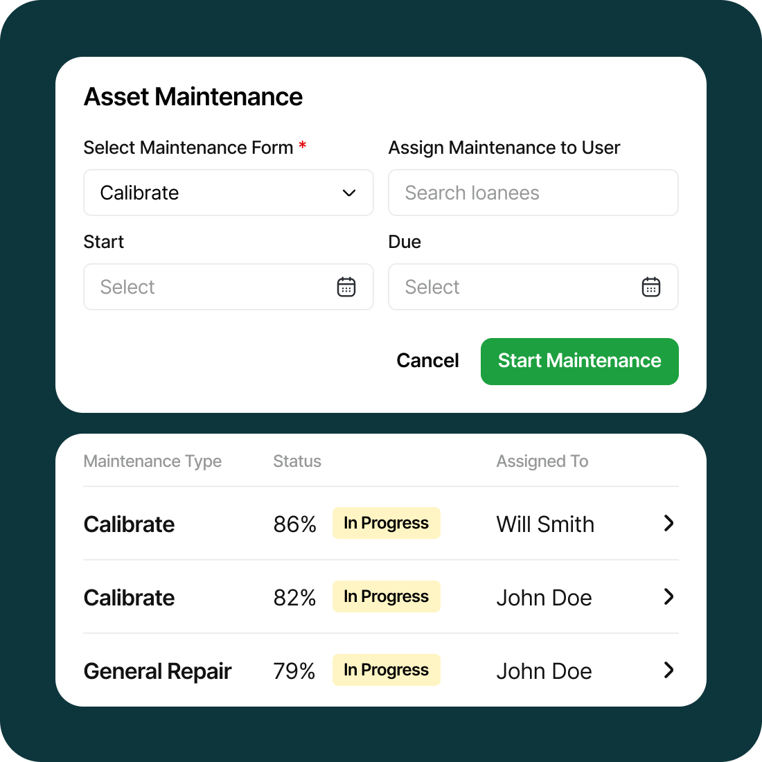 Automate maintenance dates and setup alerts