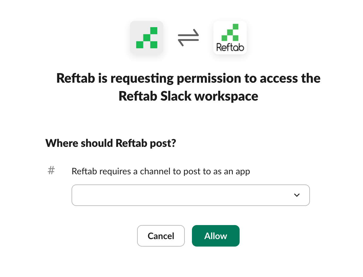 Select which channel you would like to send messages to