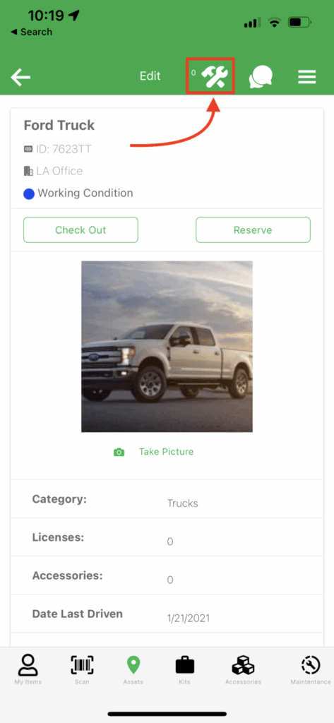 Completed maintenance orders