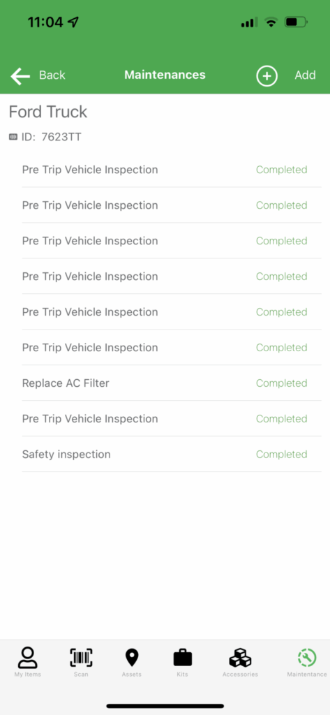 See any maintenance orders