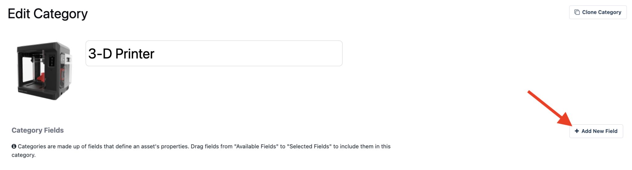 Add new field to category