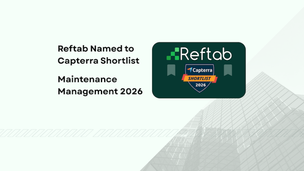 Reftab's Maintenance Management Software Award 2026 Hero Image