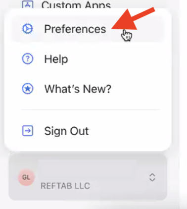 ABM Account preferences