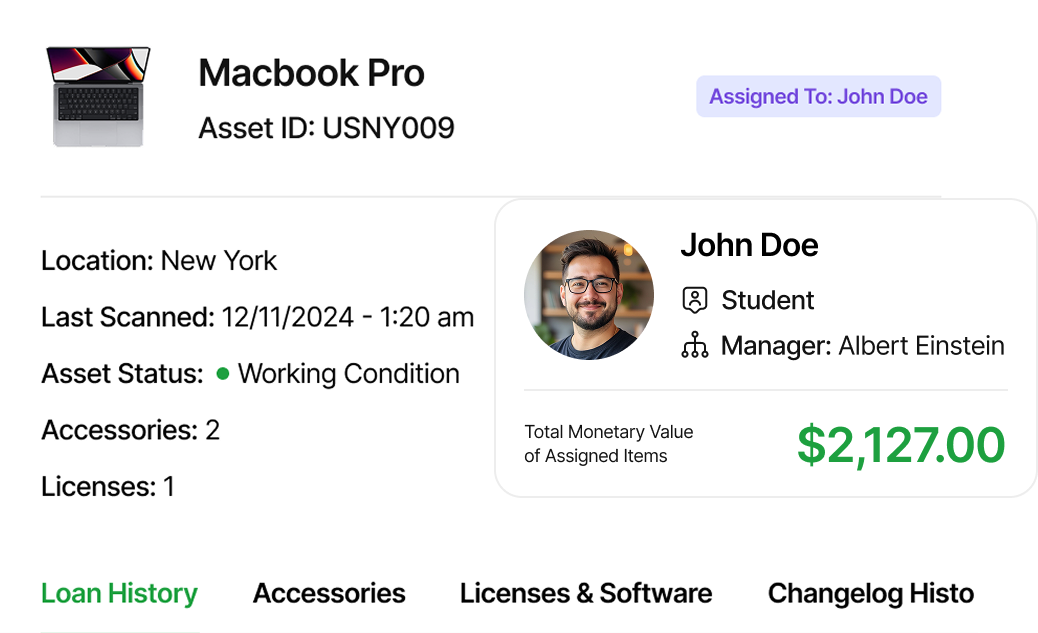 Cloud based it asset management image