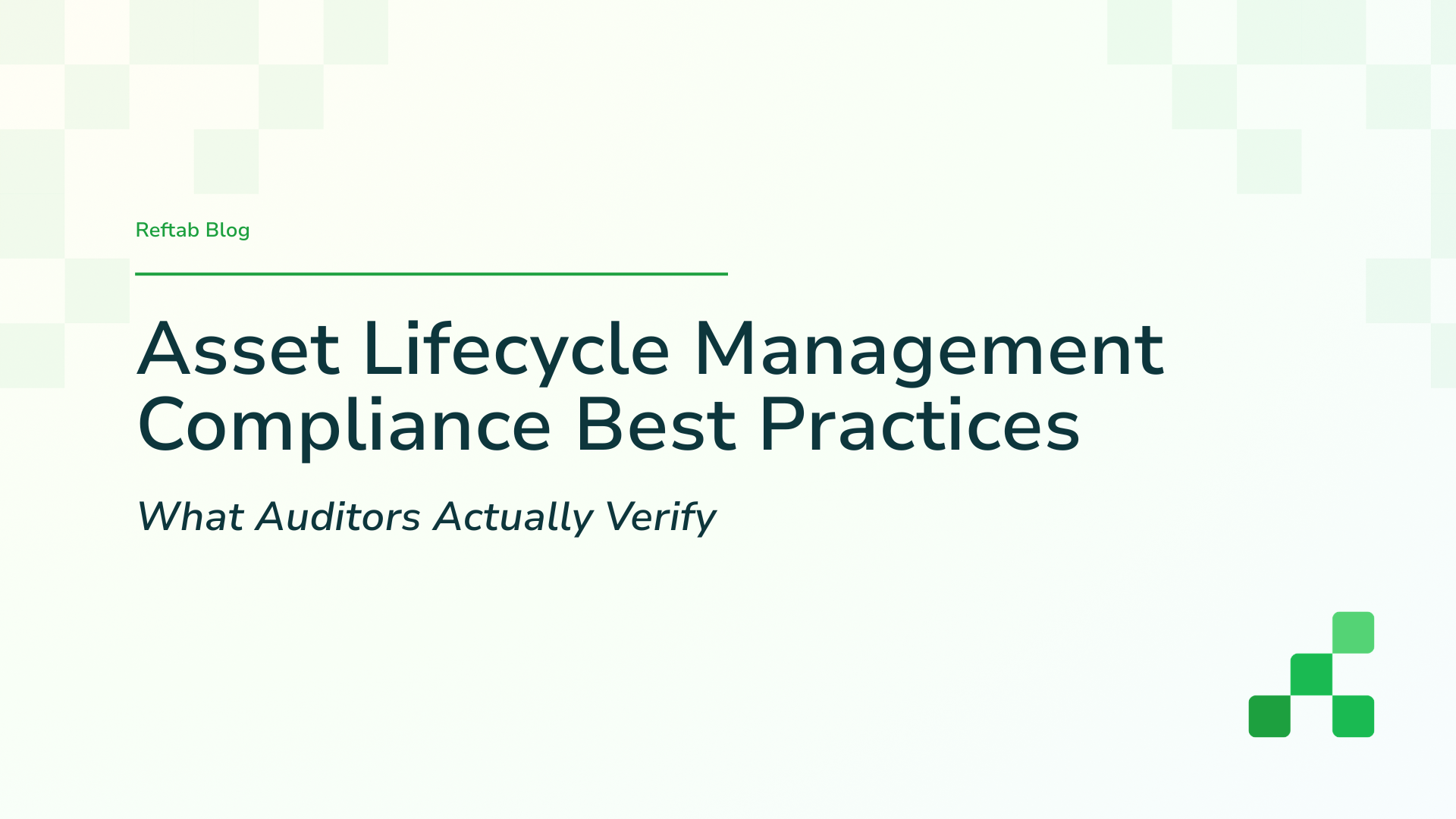 Asset Lifecycle Management Compliance Best Practices: What Auditors ...