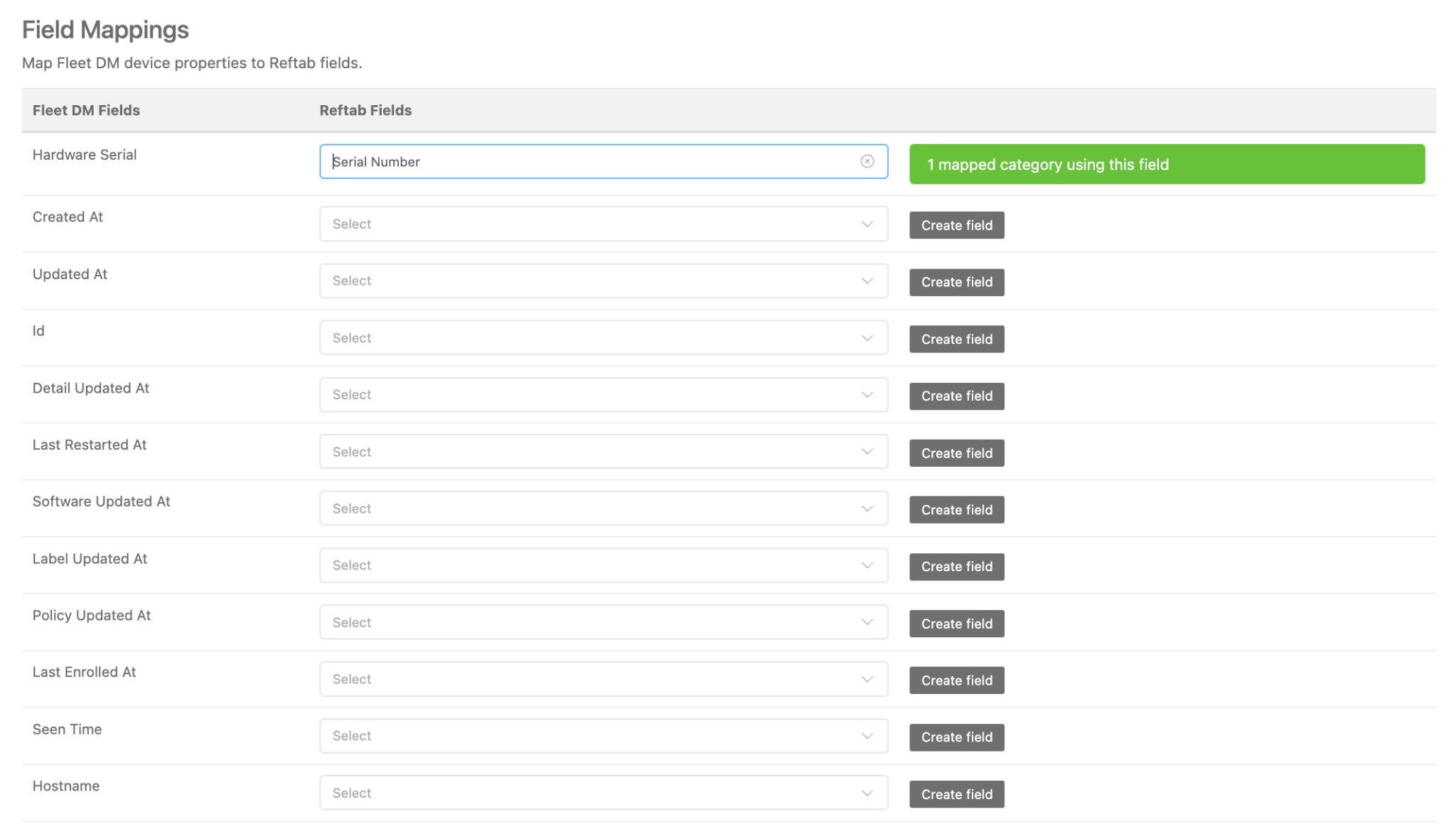 FleetDM-Reftab field mappings