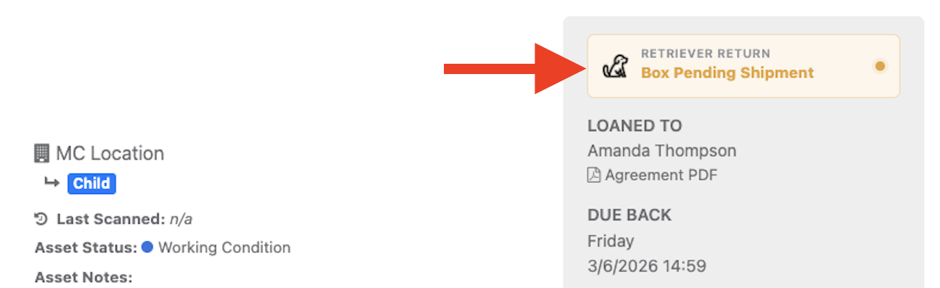 Reftab Hello Retriver Integration Shipment Status