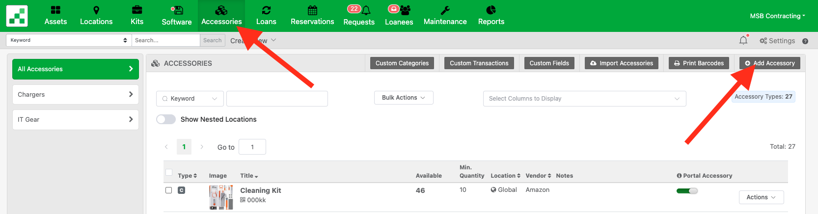 Reftab add accessory button