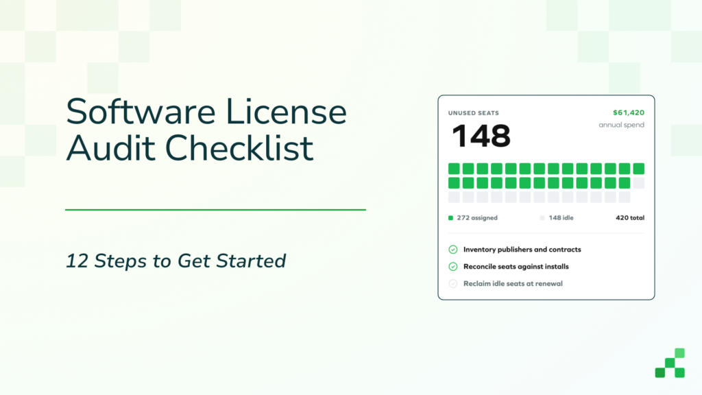 Designed for teams without an active SAM strategy, this guide to Software License Audit Checklist gives 12 steps to organize your software programs